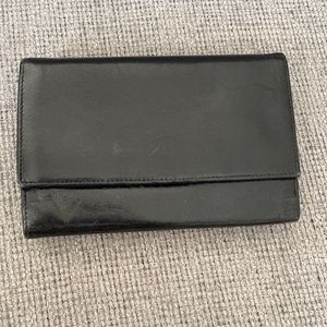 Danier leather tri fold wallet with change pocket